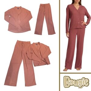 Splendid Waffle Knit Lounge Set XS | Soft Cozy 2-Piece Matching Set